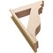 Ekena Millwork 7 1/2-in W x 28-in D x 40-in H Funston Trad Rough Cedar Woodgrain TimberThane Outlooker, Primed Tan OUTUR075X28X40FST04RCPR - alternate 5